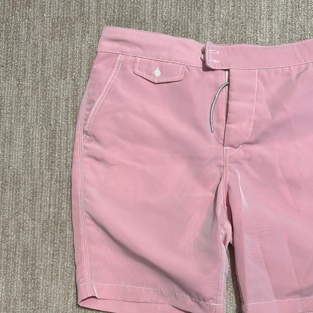 BD Baggies Pink Swim Shorts Men’s Size 32 Unlined Board Shorts with Pockets - Picture 4 of 9